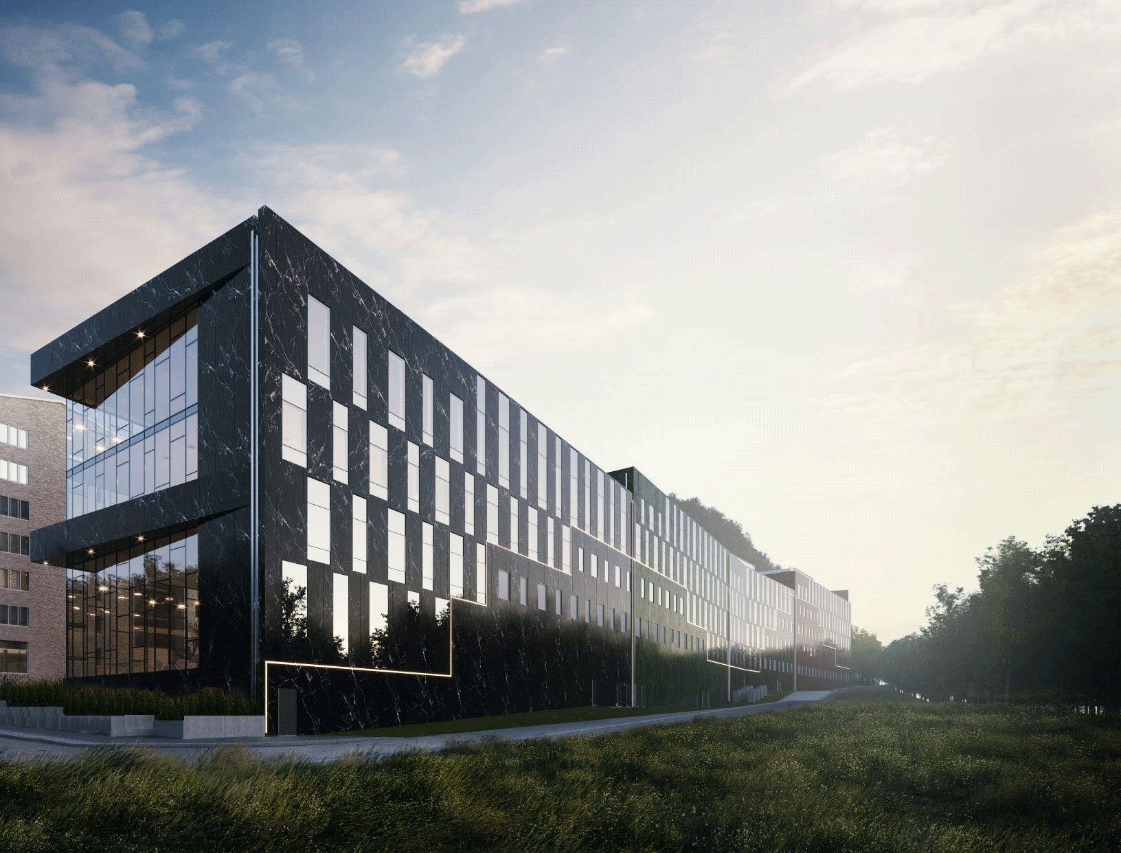 Projekt. Nya området Kallebäcks terrasser i Göteborg