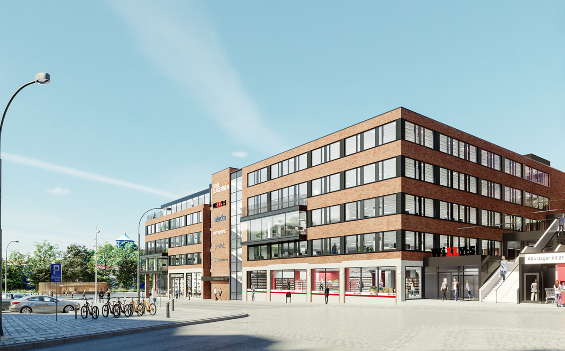 Nya Kasernen intill Västlänkens nya station Haga i Rosenlund. 